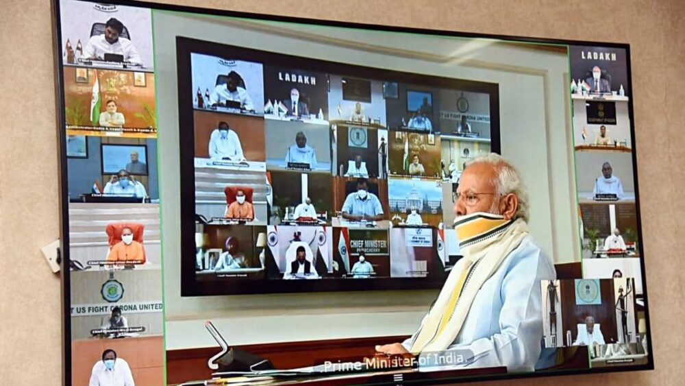 modi video conference on cm