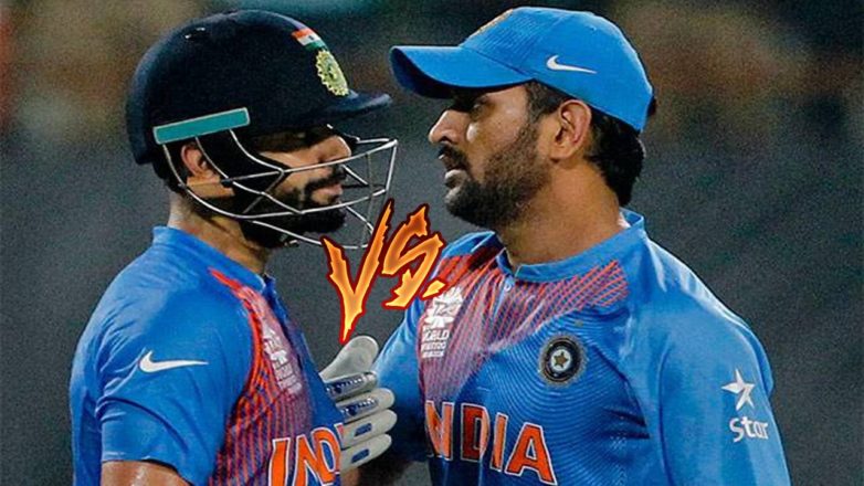dhoni vs kohli aakash chopra